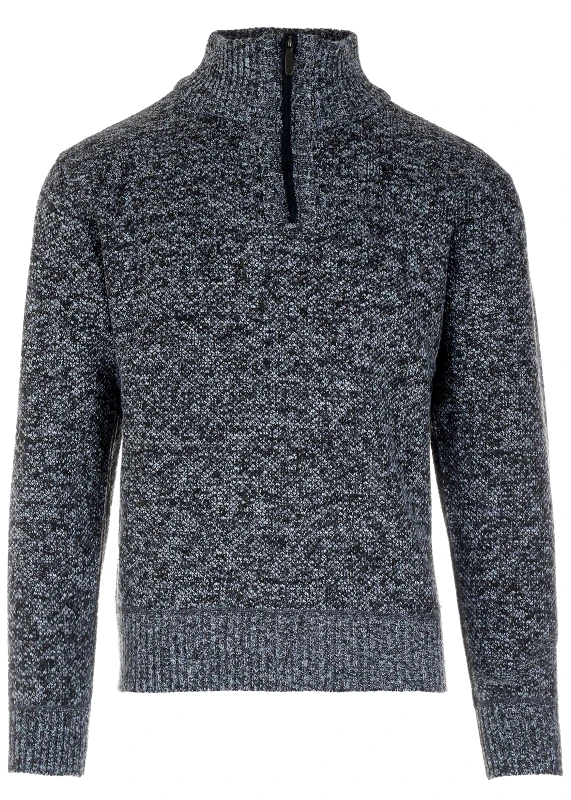 gsecret Ανδρικό πουλόβερ εσωτερική επένδυση fleece φερμουάρ ΓΚΡΙ