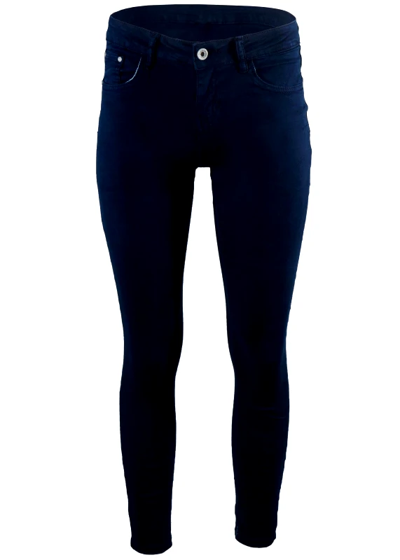 gsecret Γυναικείο skinny ελαστικό παντελόνι. ΜΠΛΕ