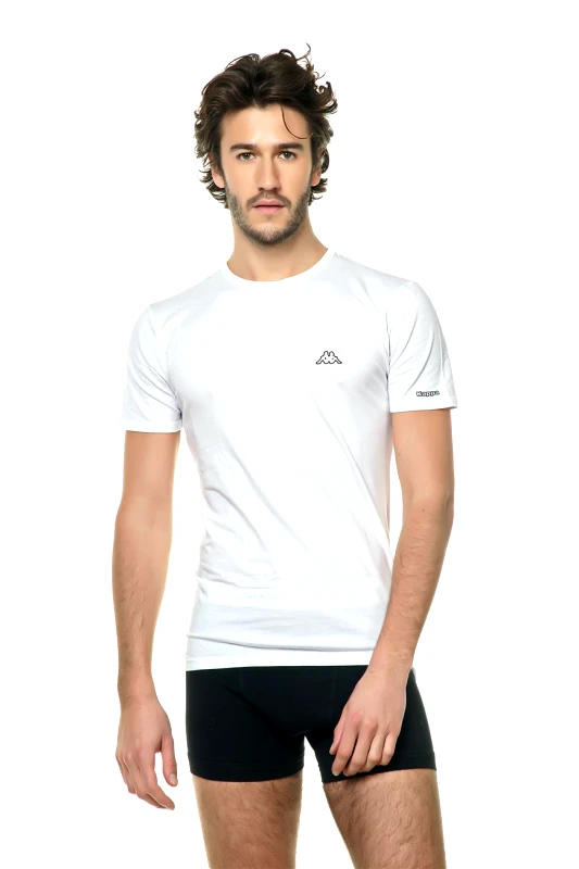 Kappa Αντρική φανέλα kappa cotton. ΛΕΥΚΟ