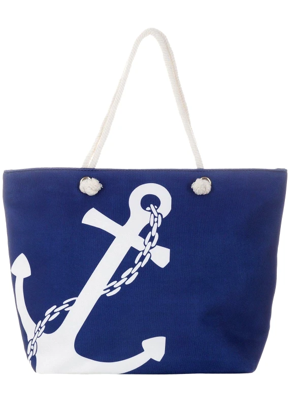 gsecret Γυναικεία τσάντα θαλάσσης anchor. NAVY