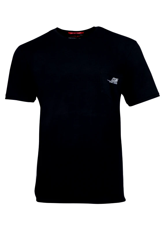 DSplay Ανδρικό tshirt dspaly λαιμόκοψη τσεπάκι. Oversize Collection. ΜΑΥΡΟ