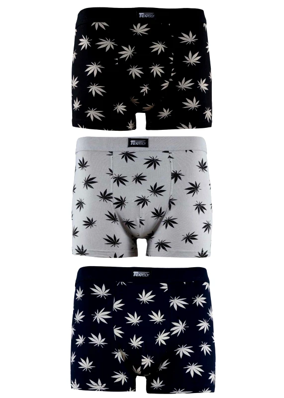 UOMO Boxer αντρικό εξωτερικό λάστιχο 3pack. MULTI COLOUR