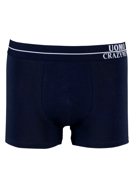 UOMO Boxer Uomo cotton με φαρδύ εξωτερικό λάστιχο. ΜΠΛΕ
