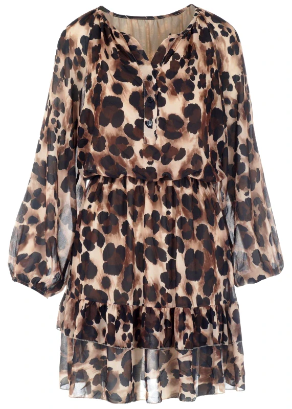 gsecret Γυναικείο φόρεμα animal print ANIMAL