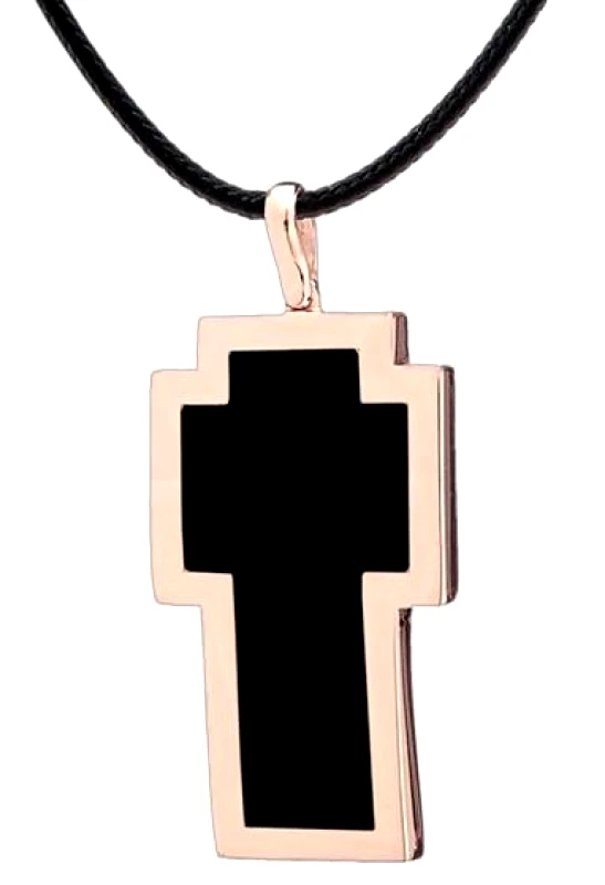 Very Gavello VERY GAVELLO Tattoo Κολιέ-Σταυρός από χρυσό 9 καράτια VPTA-XL-R1