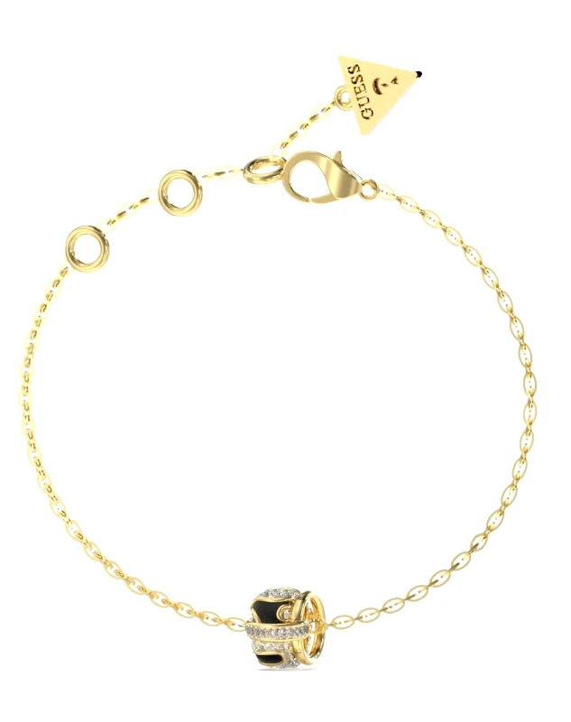 Guess Jewellery GUESS STEEL Βραχιόλι από Ανοξείδωτο ατσάλι Gold JUBB05192JWYGBKL