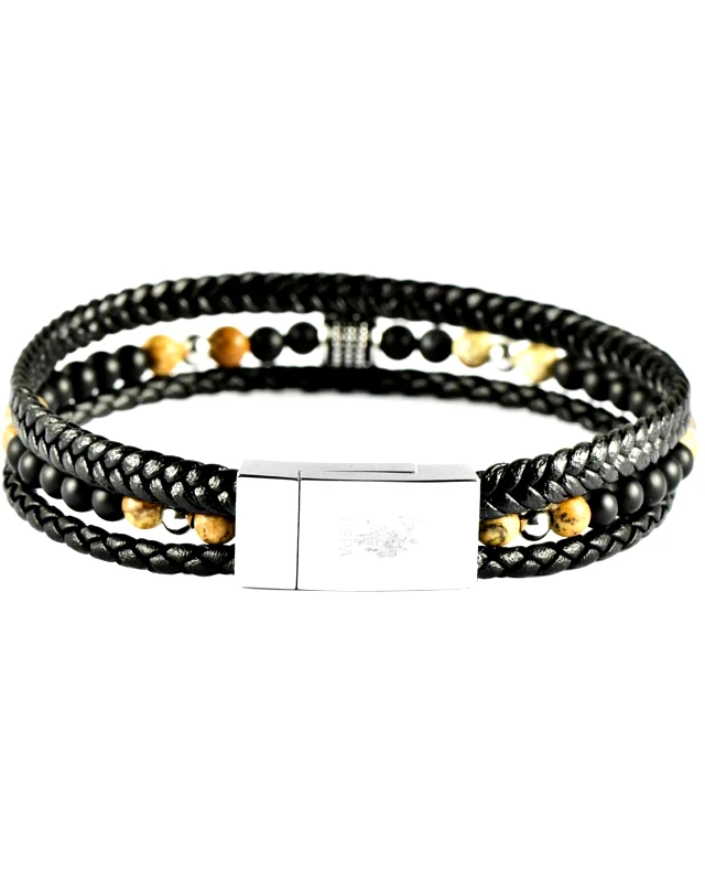 U.S. Polo Jewellery U.S. POLO Βραχιόλι από Aνοξείδωτο ατσάλι Black JW9220BR