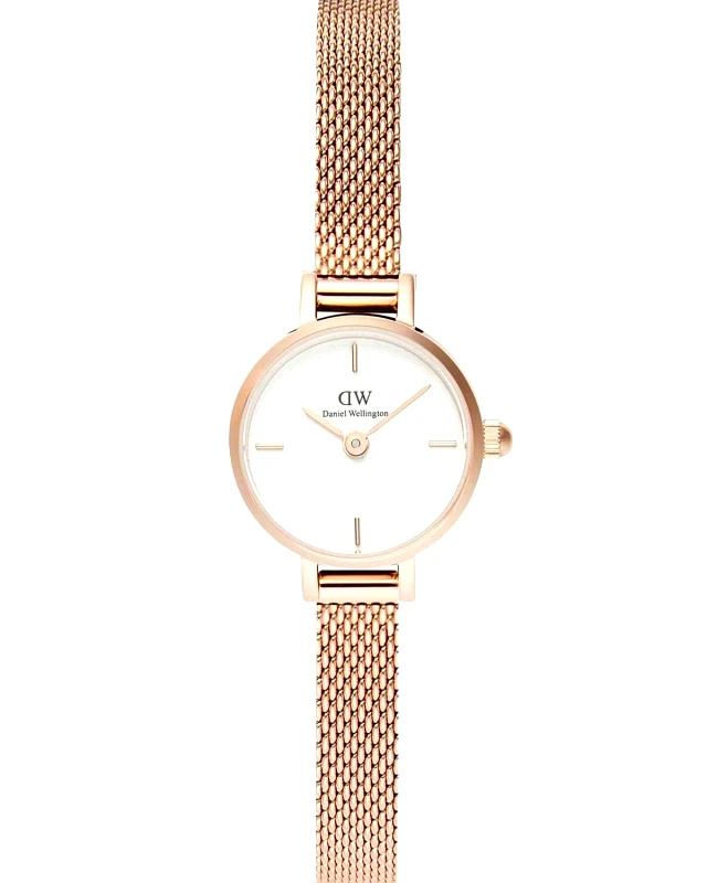 Daniel Wellington DANIEL WELLINGTON Petite Mini Melrose - DW00100744, Rose Gold case with Stainless Steel Bracelet