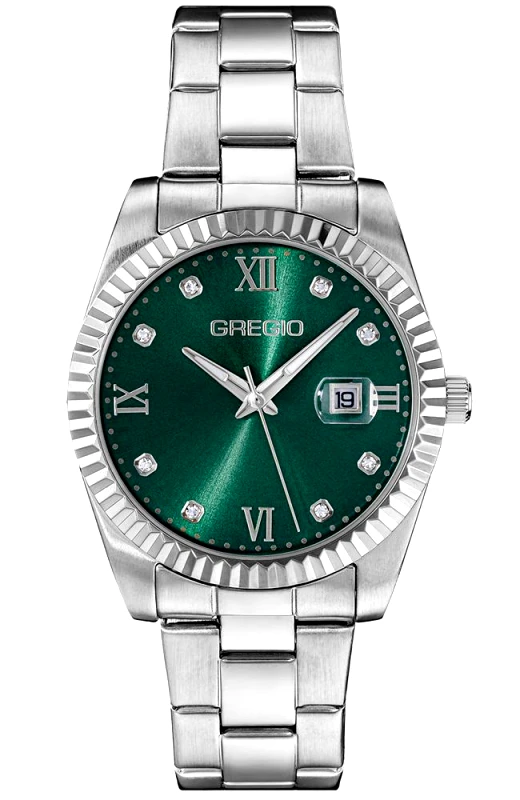 Gregio GREGIO Mallory - GR360012 Silver case with Stainless Steel Bracelet
