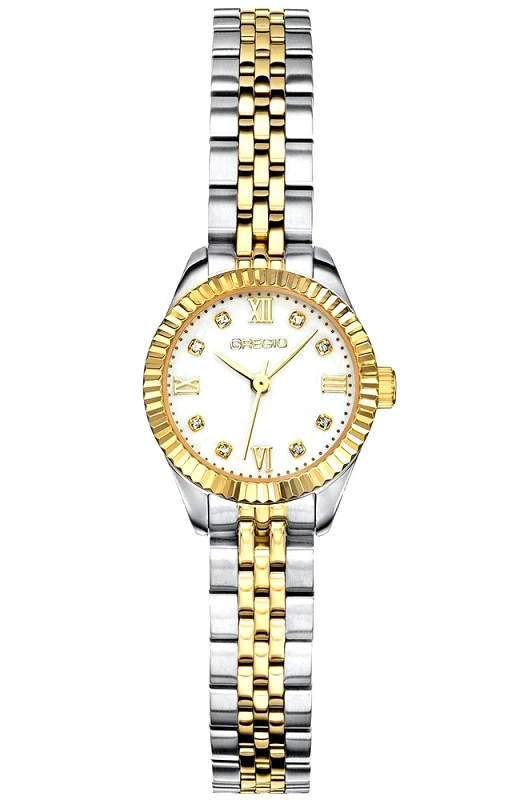 Gregio GREGIO Serenite Mini - GR610040, Silver & Gold case with Stainless Steel Bracelet