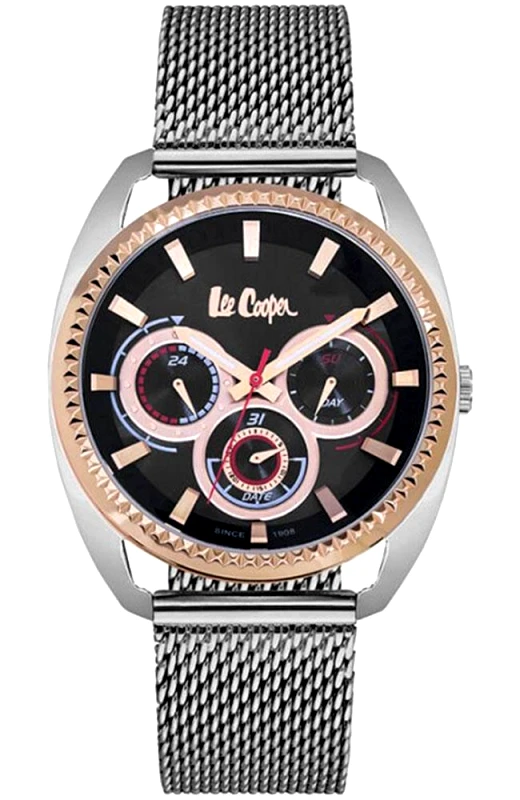 Lee Cooper LEE COOPER Multifunction - LC06663.550 Silver case with Metal Bracelet