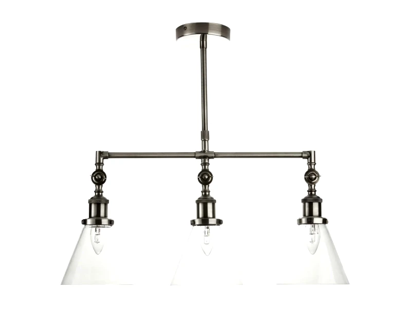 Laura Ashley Laura Ashley Πολυέλαιος 3φωτος Isaac Chrome Pendant E27