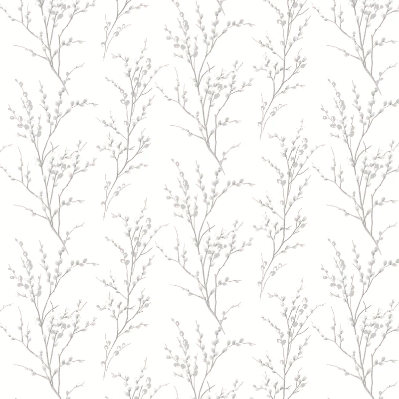 Laura Ashley Laura Ashley Ύφασμα Pussy Willow Off White / Steel με το Μέτρο Φάρδους 137εκ