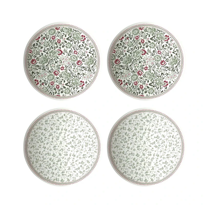 Laura Ashley Laura Ashley Σετ Πιάτα Petit Four 12cm Wild Clematis 4 Τεμαχίων