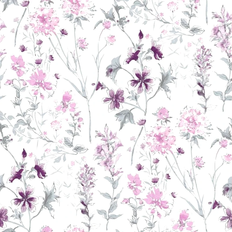 Laura Ashley Laura Ashley Ταπετσαρία Wild Meadow Pale Iris 1000x53cm