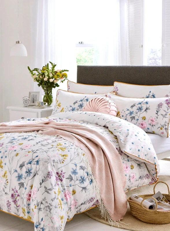 Laura Ashley Laura Ashley Σετ Παπλωματοθήκη 3τεμ. Υπέρδιπλη Wild Meadow Multi Colour