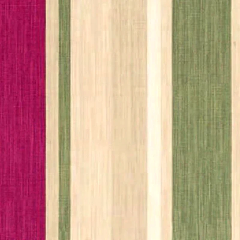 Laura Ashley Laura Ashley Ύφασμα Awning Stripe Rasberry Lichen με το Μέτρο Φάρδους 137εκ