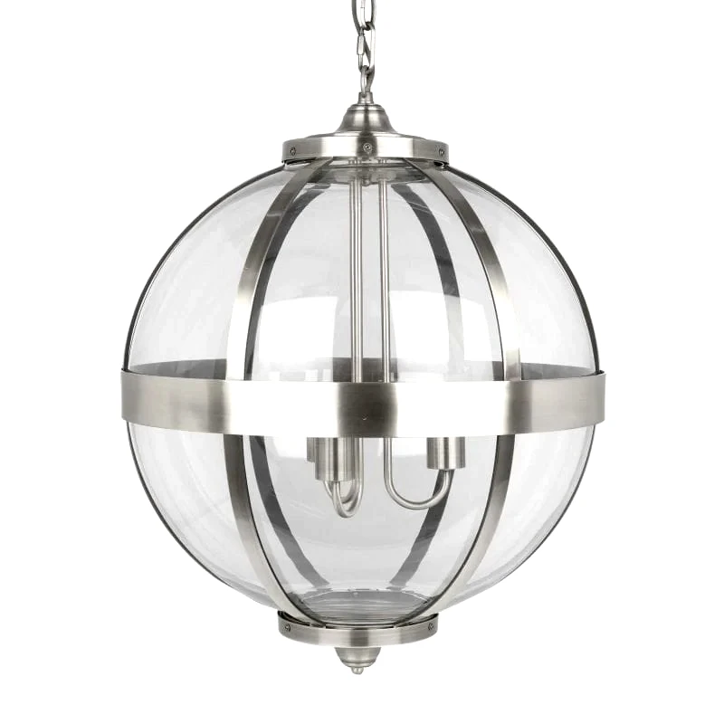 Laura Ashley Laura Ashley Πολυέλαιος 3φωτος Odiham Nickel E27