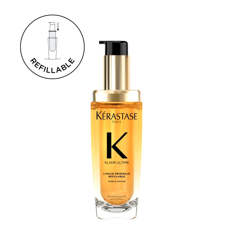 KERASTASE Elixir Ultime Original Refillable Έλαιο Λάμψης & Προστασίας Από Το Φριζάρισμα 75ml
