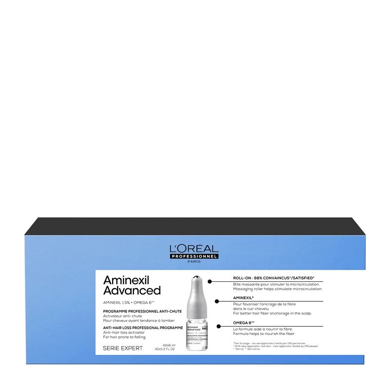 L''OREAL PROFESSIONNEL Serie Expert Aminexil Advanced Αμπούλες Κατά Της Τριχόπτωσης 42*6ml
