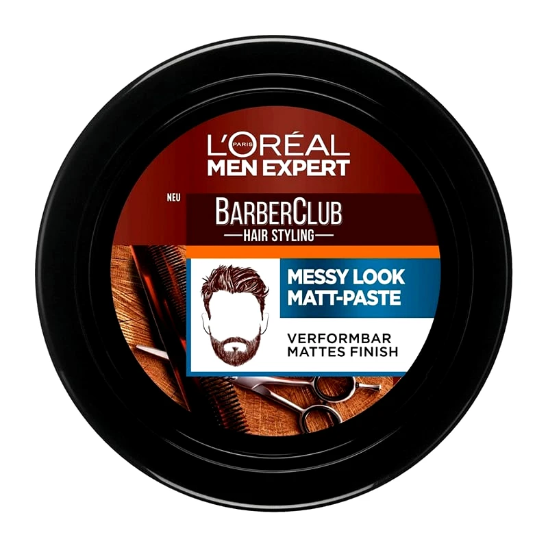 L''OREAL PARIS MEN EXPERT Barber Club Molding Clay, for Face & Hair - Medium hold 75ml