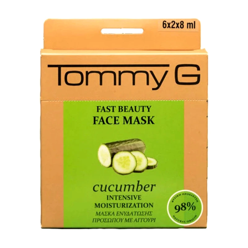 TOMMY G Fast Beauty Face Mask Cucumber Box