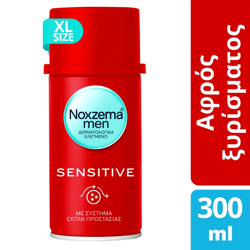 NOXZEMA Noxzema Men Αφρός Ξυρίσματος Sensitive 300ml