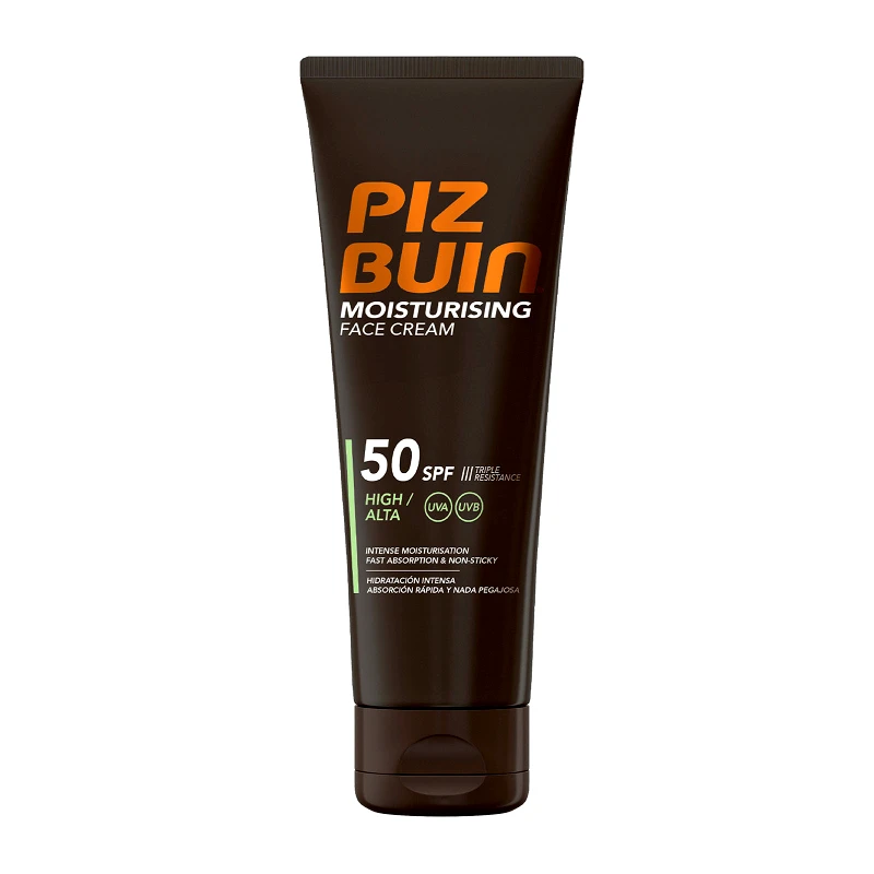 PIZ BUIN Ενυδατική Αντηλιακή Κρέμα Προσώπου SPF50 50ml