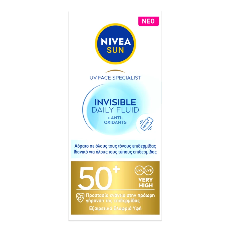 NIVEA SUN NIVEA Sun UV Face Invisible Daily Fluid SPF50+ 40ml