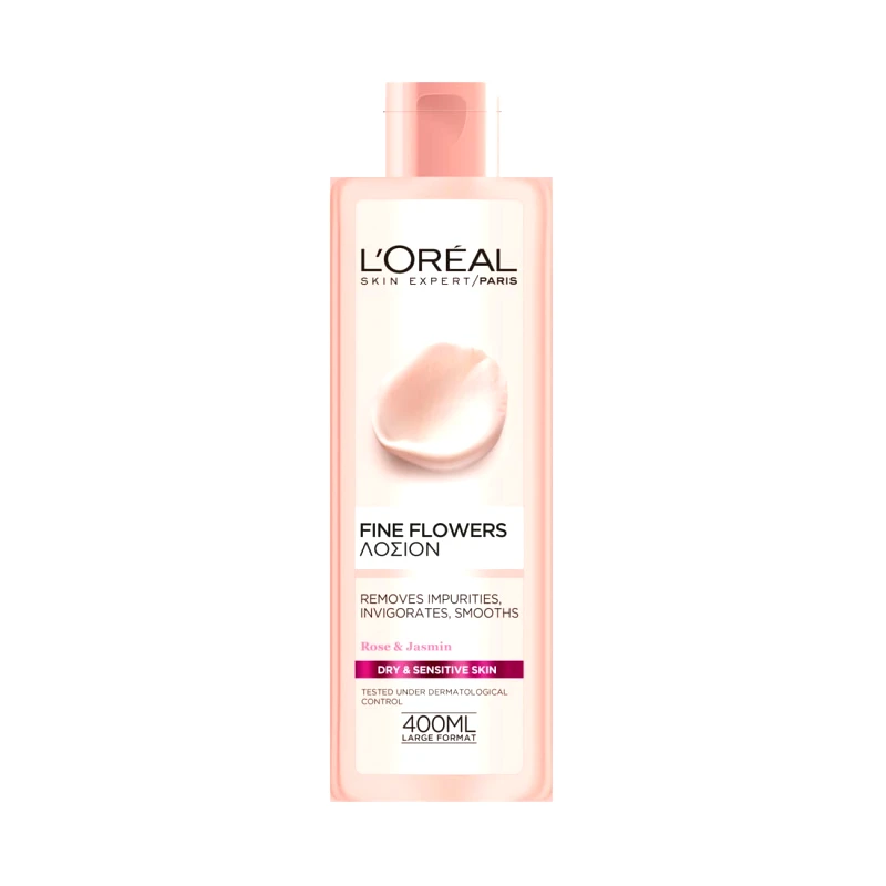 L''OREAL PARIS Fine Flowers Τονωτική Λοσιόν 400ml Ξ/Ε