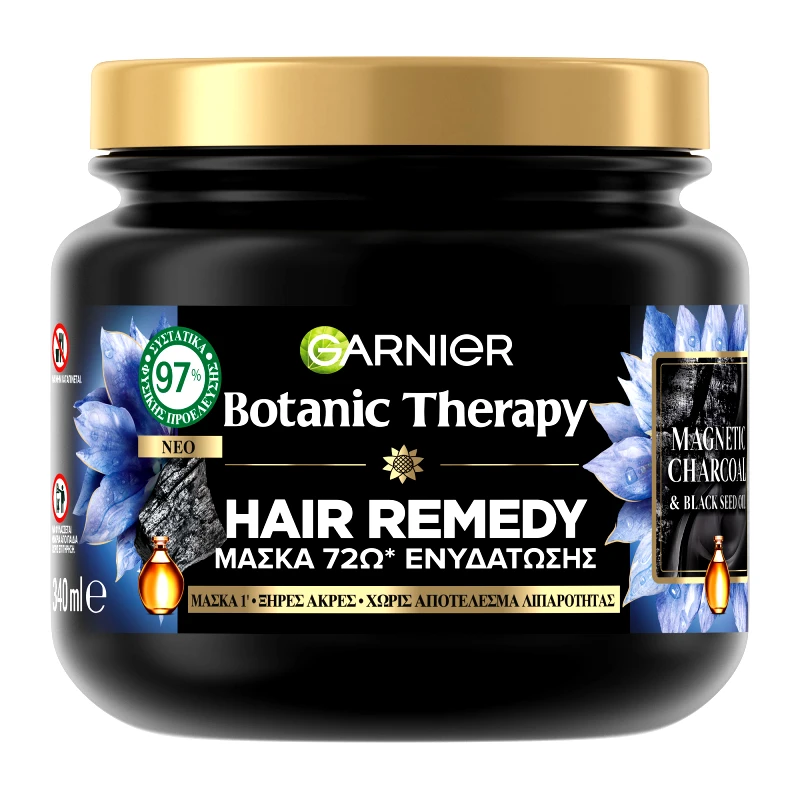 BOTANIC THERAPY GARNIER Botanic Therapy Μασκα Μαλλιων Magnetic Charcoal 340ml
