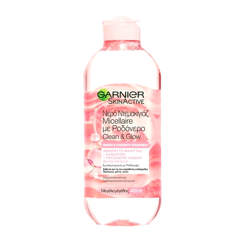 GARNIER Νερό Ντεμακιγιάζ με Ροδόνερο 3-Σε-1 400ml