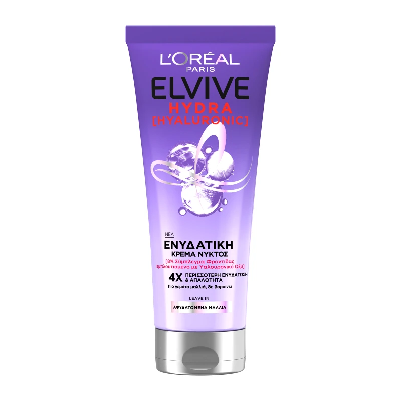 ELVIVE Hydra Hyaluronic Ενυδατικη Κρέμα Νυκτός Για Τα Μαλλιά 200ml