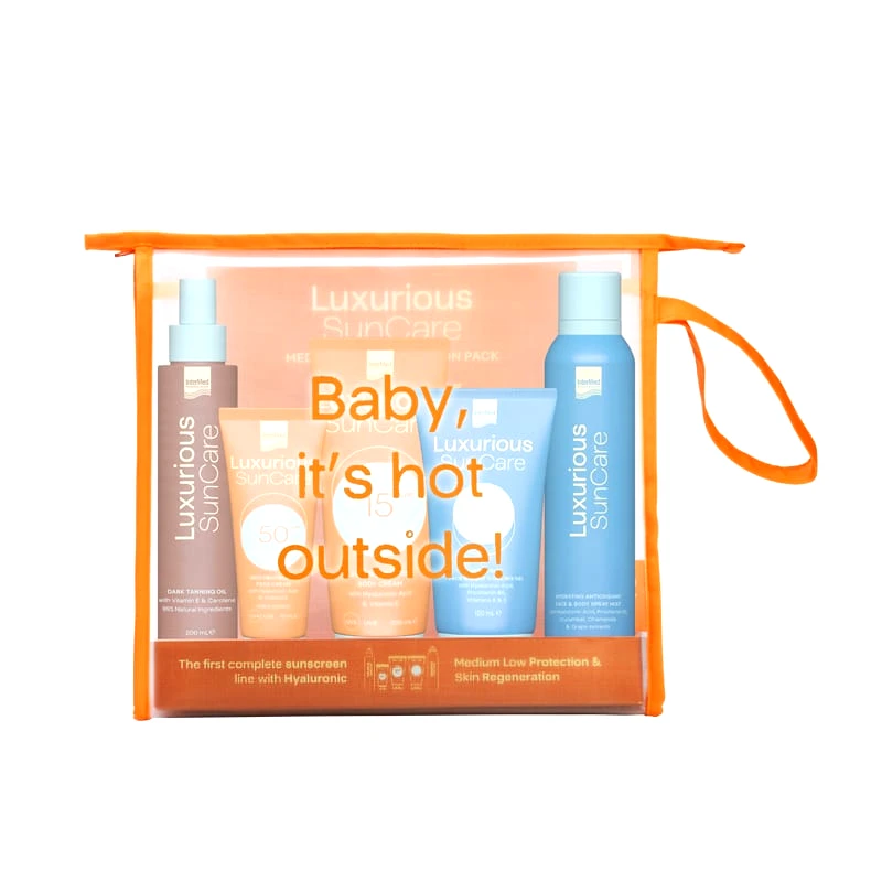 LUXURIOUS Medium Low Sun Protection Skin Regeneration Travel Kit