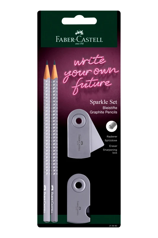 FABER-CASTELL Faber-Castell Blister σετ Sparkle ΙΙ 2 αποχρώσεις γκρι - 077218482