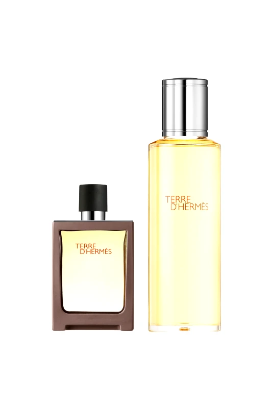 HERMÈS Hermès Terre d'Hermès Eau de Toilette Bαποριζατέρ Tαξιδιού 121 gr, 30 ml & Aνταλλακτικό 125 ml - 107747V0