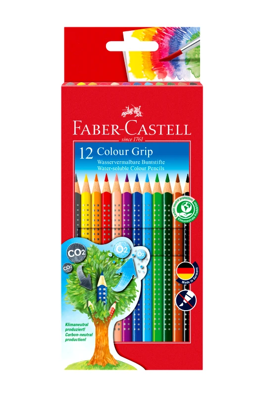 FABER-CASTELL Faber-Castell Ξυλομπογιές Grip σετ 12 χρωμάτων - 077112412/