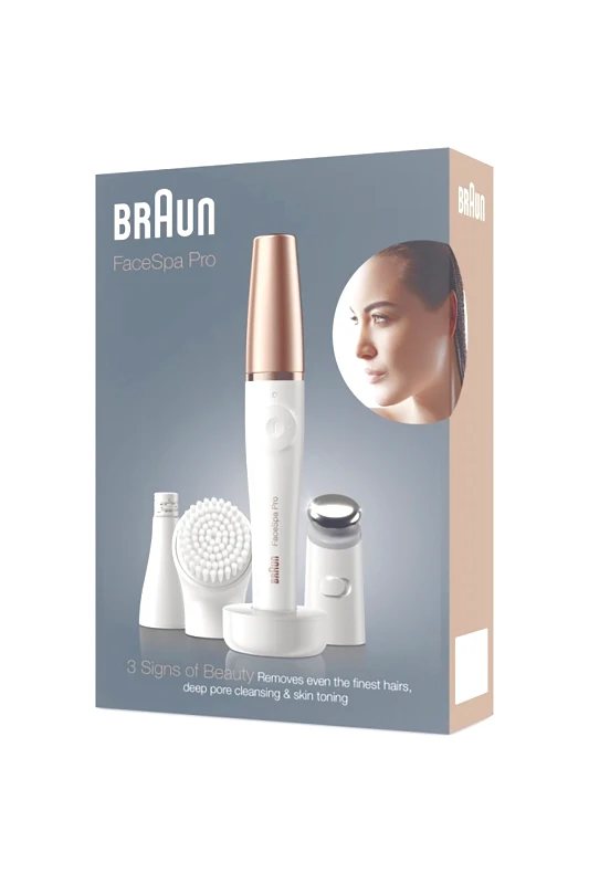 BRAUN Braun Αποτριχωτική Μηχανή Προσώπου 3-σε-1 Facespa ProSE911 Περιποιείται κάθε περιοχή για 20sec. Δόνηση κατά την ολοκλήρωση. - SE911