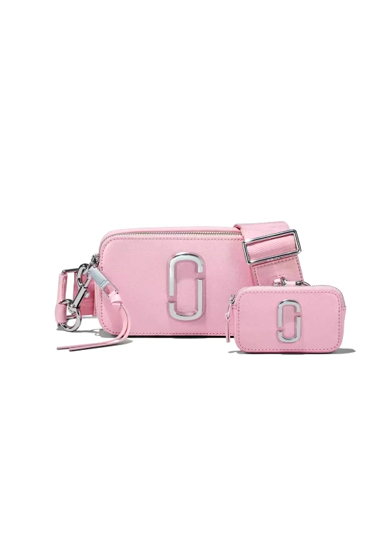 MARC JACOBS Marc Jacobs γυναικεία δερμάτινη τσάντα crossbody Utility "The Snapshot" - 2P3HCR015H01 Ροζ