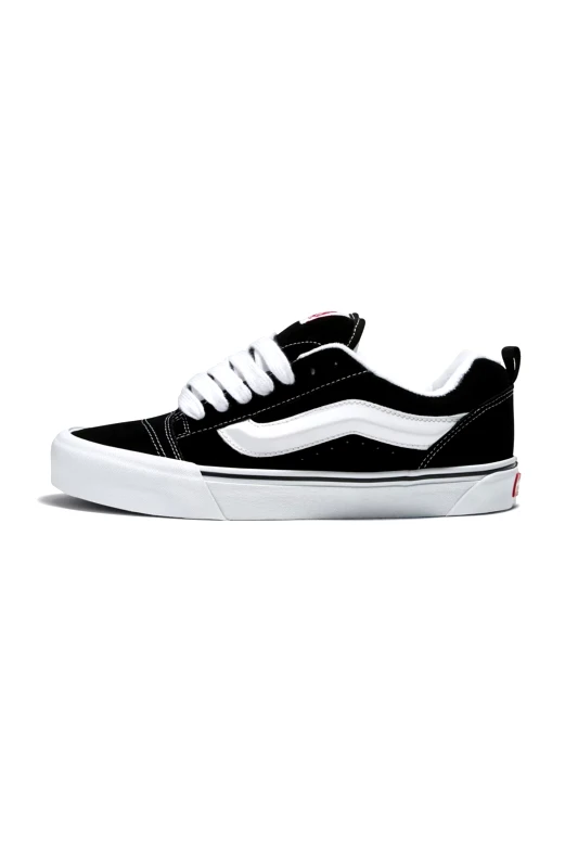 VANS Vans unisex sneakers από suede δέρμα με trademark contrast ρίγα στο πλάι "KNU Skool" - VN0009QC6BT1 Μαύρο