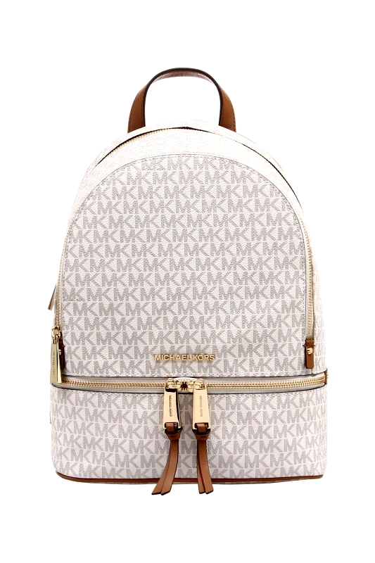 MICHAEL KORS Michael Kors γυναικείο backpack "Rhea Medium Logo" - 30S7GEZB1B Μπεζ