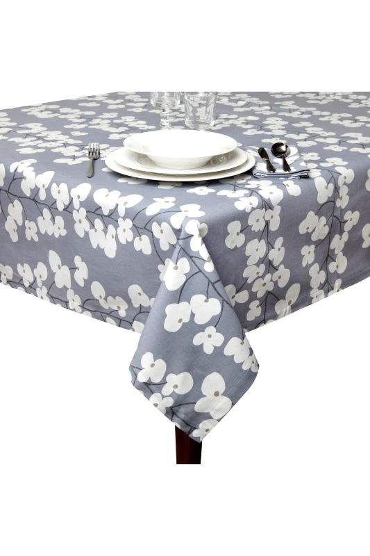 COINCASA Τραπεζομάντηλό με floral σχέδιο 180 x 180 cm Coincasa - 000493007 Γκρι