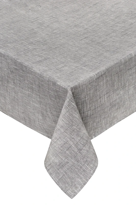 COINCASA Coincasa τραπεζομάντηλο μονόχρωμο με mélange πλέξη 140 x 250 cm - 007141423 Γκρι