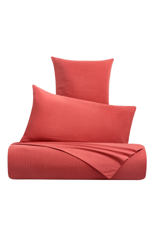 COINCASA Coincasa διπλή παπλωματοθήκη μονόχρωμη 220 x 240 cm - 007139487 Κεραμιδί