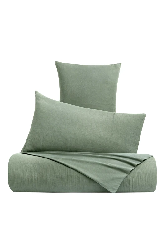 COINCASA Coincasa διπλή παπλωματοθήκη μονόχρωμη 220 x 240 cm - 007139490 Πράσινο