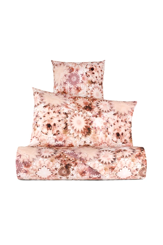 COINCASA Coincasa παπλωματοθήκη διπλή με all-over floral print 220 x 240 cm - 007217675 Ροζ