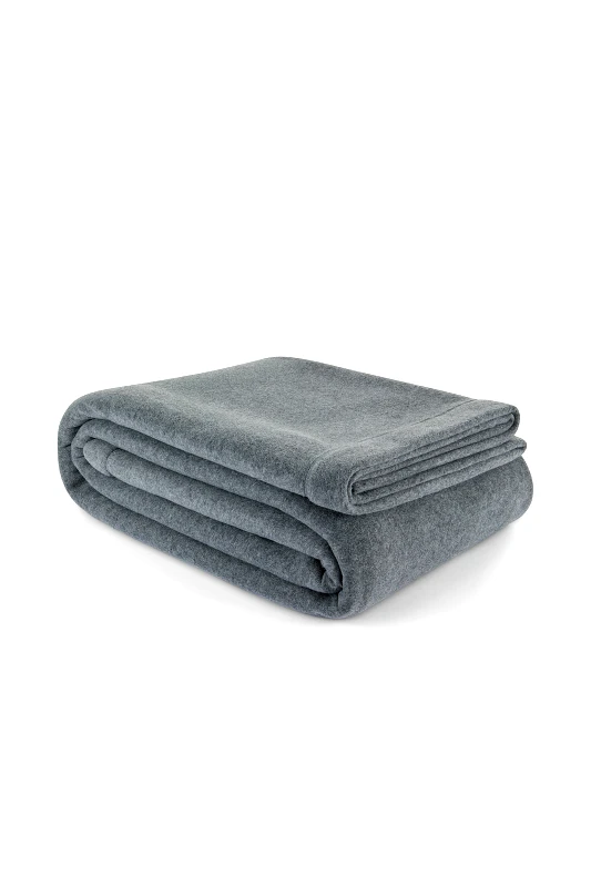 COINCASA Coincasa κουβέρτα διπλή fleece μονόχρωμη 250 x 220 cm - 007217952 Γκρι