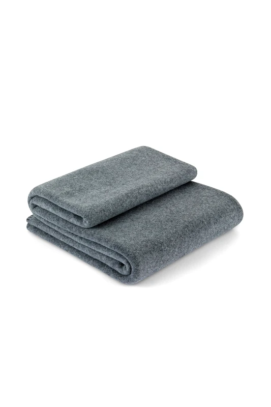 COINCASA Coincasa κουβέρτα μονή fleece μονόχρωμη 170 x 130 cm - 007217970 Γκρι