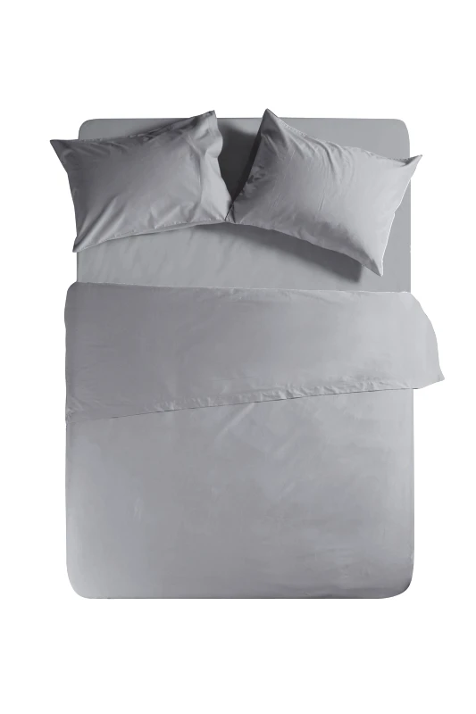 NEF-NEF HOMEWARE NEF-NEF σετ μαξιλαροθήκες μονόχρωμες "Basic 52 x 72 cm (2 τεμάχια) - 011712 Γκρι