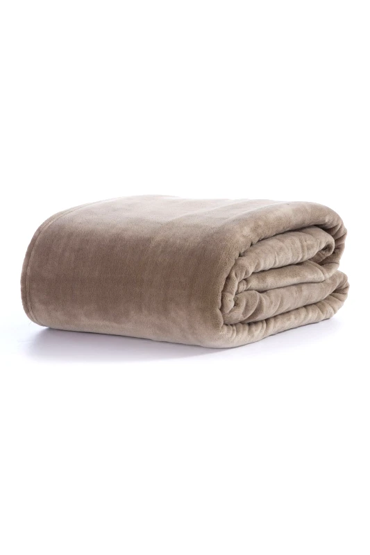 NEF-NEF HOMEWARE NEF-NEF κουβέρτα fleece υπέρδιπλη "Cosy" 220 x 240 cm - 031660 Μπεζ